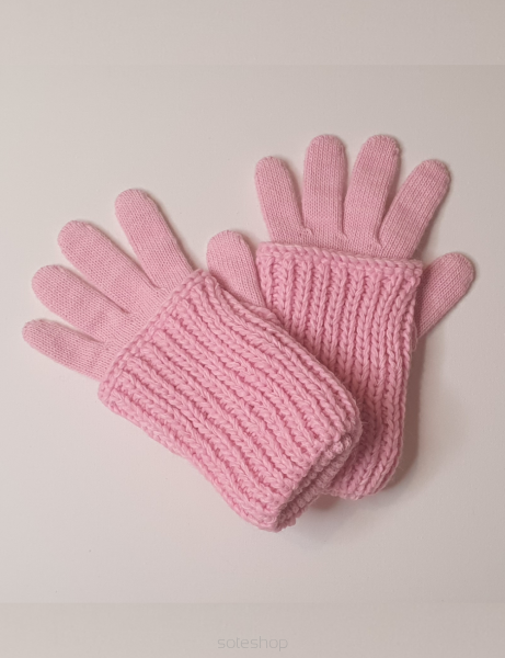 Rękawiczki z nakładkami - różowe