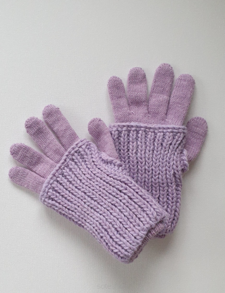Rękawiczki z nakładkami - fioletowe
